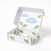 Boîte cadeau personnalisée imprimée numériquement avec un motif de nuage de dessin animé, production en 72 heures, boîte en carton anti-écrasement pour produits pour enfants