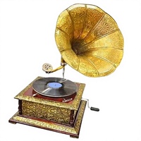 Boîte à musique vintage en métal, manivelle manuelle, durée sonore de 30 secondes, forme carrée, marque personnalisable