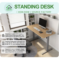 Bureau debout électrique réglable en hauteur, conception à montage rapide, double moteur, table de bureau réglable en hauteur