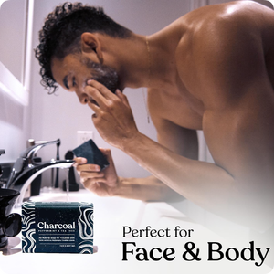 Savon noir au charbon pour l'eczéma, le psoriasis, le visage, le corps, les hommes, les femmes, les adolescents à peau grasse - Product Image 5