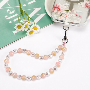 <span class=keywords><strong>Bijoux</strong></span> universels imitation perles perlées chaîne de poignet de téléphone portable breloques chaîne de téléphone portable pour téléphones <span class=keywords><strong>iPhone</strong></span> et Samsung - Product Image 4