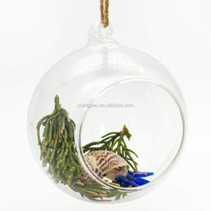 Wholesale Diameter 10cm Glass Bauble Sphere Ball <strong>Hanging</strong> Terrarium Outdoor Garden Candle <strong>Tea</strong> <strong>Light</strong> <strong>Holder</strong> - Product Image 4