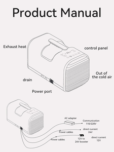 Aire Acondicionado Portátil de 420W para el Hogar y Tiendas de Campaña, con una Salida de Aire, Mini, para el Verano - Product Image 6