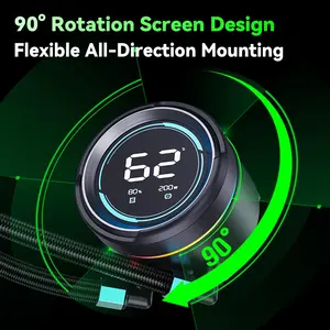 SNOWMAN 240mm ARGB Heatsink Liquid Cooler for CPU Addressable RGB Pump <b>Fans</b> - Product Image 2