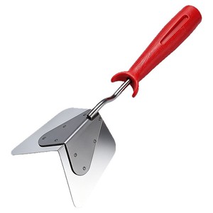 Espátula Triangular de Acero Inoxidable de 270 mm con Mango Ergonómico para Acabado de Esquinas Interiores y Exteriores, Herramienta de Construcción para Enlucido - Product Image 1