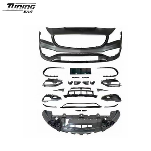 Kit di Conversione per <span class=keywords><strong>Mercedes</strong></span> Classe <span class=keywords><strong>CLA</strong></span> <span class=keywords><strong>W117</strong></span> CLA180 CLA200 CLA250 2014-2019, Aggiornamento AMG CLA45, Kit Carrozzeria Completo per Esterni - Product Image 2