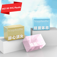 Boîte cadeau personnalisée pour pâtisserie, boîte transparente en PET pliable pour biscuits, bonbons, boules décoratives, emballage plastique pour cadeaux