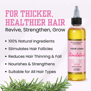 Huile Capillaire Stimulante Croissance Cheveux au Romarin 100% Naturelle 120ml Format Géant Marque Privée pour Soins Capillaires, Traitement Chute et Soins du Cuir Chevelu - Product Image 3