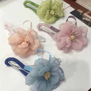 Pinza de Pelo con Diseño Floral de Verano, Estilo Dulce y Picante de Instagram, Color Morado, para un Look Femenino y Elegante - Product Image 1