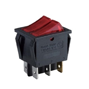 Baokezhen A7 6 thiết bị đầu cuối ARC nút vuông thắp sáng Rocker đẩy chuyển đổi 250V T125 với điểm ánh sáng - Product Image 5