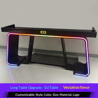 Bar LED DJ Booth Portable Mixer KTV Private Room Ambiance Stainless Steel Customizable Modern Design Internet-Famous
