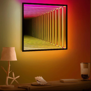 2024 New Colorful Acrylic <strong>Glass</strong> <strong>Neon</strong> 3D LED Infinity Mirror for Hotel Use Decorate Drop Shipping <strong>Neon</strong> <strong>Sign</strong> - Product Image 3