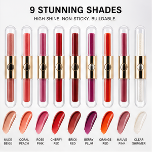 Organic Non-stick Cup double-ended personal <b>lip</b> gloss in skinny tubes for Party Makeup Private Label - Product Image 6