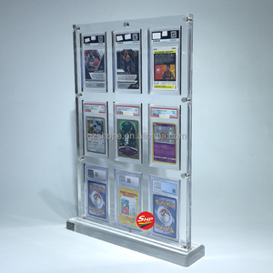 Exhibidor de Tarjetas Graduadas de Acrílico Transparente Independiente SHP con 9 Ranuras para Tarjetas <span class=keywords><strong>Ja</strong></span> <span class=keywords><strong>Morant</strong></span> Memphis Grizzlies Panini Donruss PSAed - Product Image 3