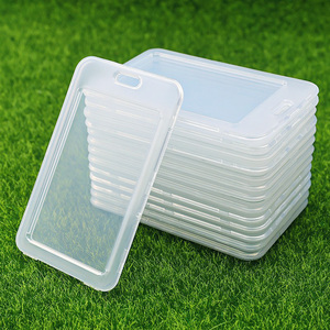 Porte-badge horizontal transparent en PP pour étudiants et personnel scolaire, avec logo personnalisé, vente en gros - Product Image 3