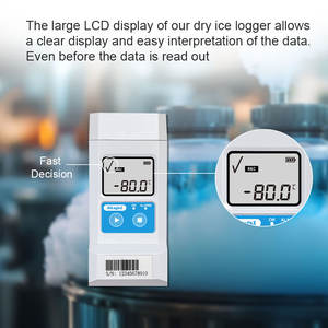 Registrador de Temperatura Ultrabaja -80 ℃    Registrador de Datos de Temperatura para Hielo Seco, para Transporte de Vacunas - Product Image 3