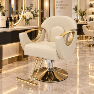 Wholesale Hot Selling Barber Shop Chairs Vintage New Design Luxury Beauty Salon Styling Barber Chair - Product Image 1