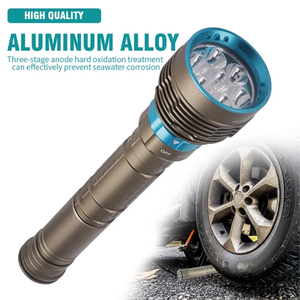 Đèn pin lặn 7 <span class=keywords><strong>LED</strong></span> <span class=keywords><strong>5000</strong></span> Lumen, chống nước IP68, đèn pin lặn công suất cao, đèn pin lặn có thể sạc lại - Product Image 6