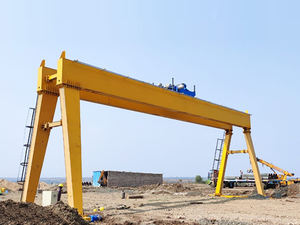 Grue de portique montée sur rail de portique de 5 tonnes 10 tonnes 20 tonnes extérieure avec le palan à chaîne électrique - Product Image 4