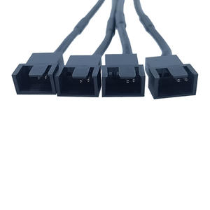 1-zu-4-Lüfter-Leistungsteilerkabel 5521 DC/4-poliger Adapter mit stabilem 12-V-Ausgang für mehrere <span class=keywords><strong>3</strong></span>-polige/4-polige PC-Gehäuse lüfter - Product Image 3