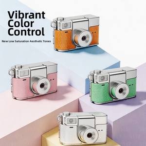 Vibrant Color Control Mini CCD <b>Camera</b> for Kids Metal Body Fixed Focus One Click Photography Portable Digital <b>Camera</b> Gift - Product Image 1
