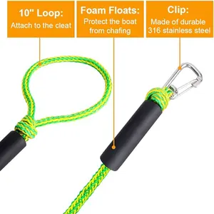 Stretchable Neo dây thừng với bọt Float Bungee Dock dòng cho Kayak máy bay phản lực trượt tuyết thuyền dây thừng