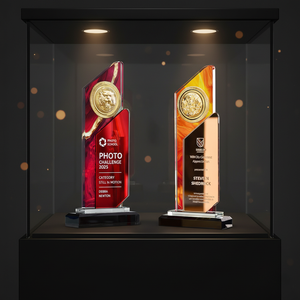Nuevo Premio Anual al Empleado Destacado 2025, Trofeo de Cristal Creativo Conmemorativo de Campeón de Ventas, Personalizado para la Reunión Anual - Product Image 1