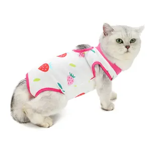 Fruit print surgical clothes for cat sterilization suit grooming clothes pet dogs cats clothing apparel wholesale