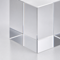 Zhongji High Precision K9 Material Optical Square MC030-LMT-5 4-Face Angle Standard 90 Orthogonality for Optics Instruments