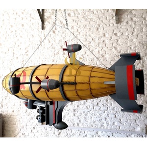 Modelo de Dirigible Metálico a Gran Escala, Estilo <span class=keywords><strong>Kirov</strong></span> Vintage, Escultura de Dirigible para Decoración Colgante de Techo en Bares y Restaurantes - Product Image 4