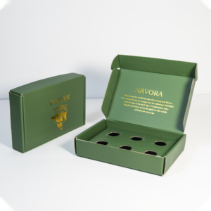 Boîte d'emballage d'expédition en papier kraft pour bougie parfumée verte en gros, boîte pliante personnalisée imprimée, boîte d'expédition pour bougie de camionneur - Product Image 1