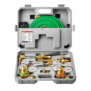 Kit de soudage et de découpe au gaz, ensemble de chalumeaux d'acétylène-oxygène, régulateur, réducteur de pression, boîte de chalumeau de soudage, exporté vers - Product Image 1