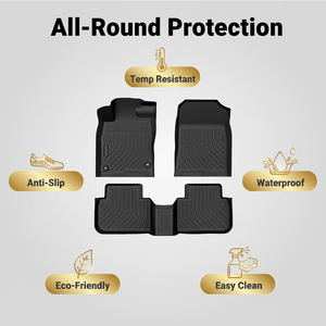 Tappetini Auto <span class=keywords><strong>3D</strong></span> Inodore Impermeabili in TPE, Rivestimento per Pavimento Auto LHD RHD, Tappeti per <span class=keywords><strong>Honda</strong></span> <span class=keywords><strong>Civic</strong></span> 2001 2006 2012-2015 2016-2021 2022-2025 - Product Image 2
