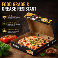 Boîte à pizza jetable personnalisée de 12 pouces avec laminage mat et carton ondulé, prix compétitif et bonne qualité