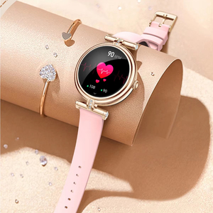 Yeni moda bayan akıllı saat BT arayarak büyük bellek izle kalp hızı kan monitörü Smartwatch kadınlar için - Product Image 5