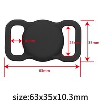 2025 meilleur vendeur Airtag étui chien chat collier GPS Finder coloré protection Silicone Anti-perte étui pour Air Tag Tracker étui