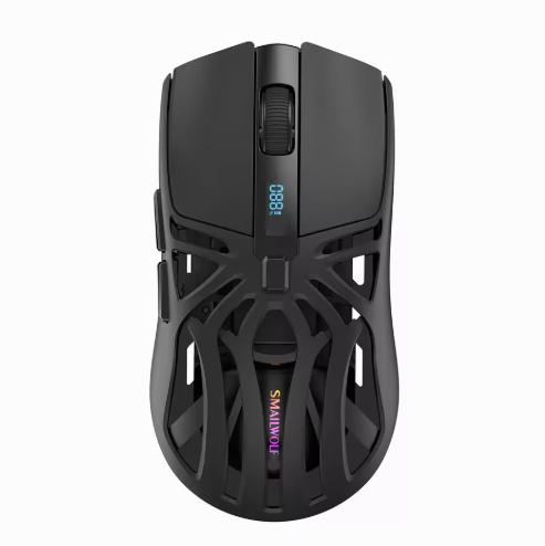 Official Original SMAILWOLF RS8 Gaming Wireless Mouse Three-mode Lightweight Hollow Design 1K Return Computer Long Battery Life