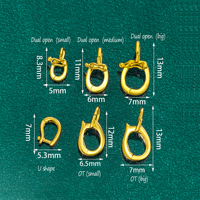 Résultats de bijoux en or véritable 18 carats fermoir sécurisé Bracelet Collier pendentif breloques fermoir connecteur AU750 or blanc