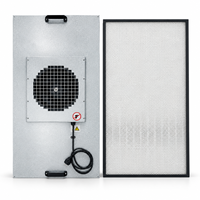Unité de filtration HEPA à montage au plafond avec boîtier métallique, directement du fabricant, pour l'alimentation en air des salles blanches de laboratoires de tests PCR