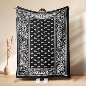 Manta de Franela con Diseño Paisley, Manta para Siesta, Cálida, Súper Suave para Cama, Sofá, Sillón, Impresión Personalizada, Venta al Por Mayor - Product Image 6