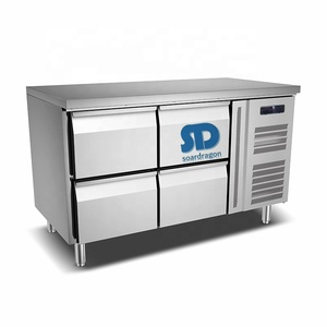 Soardragon 4 Ngăn Kéo Tủ Lạnh Nhà Bếp Tủ Đông Để Bàn Bằng Thép Không Gỉ Có Ngăn Kéo Ngăn Kéo Dưới Quầy <span class=keywords><strong>Bar</strong></span> Tủ Lạnh - Product Image 1