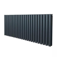 Radiateur mural horizontal en acier, type colonne ovale, pour appartement, à économie d'énergie, OEM, pour chauffage à l'eau, idéal pour salle de sport et parc.
