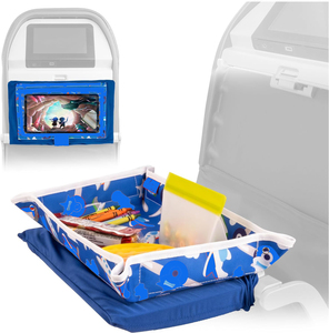 Cubierta de bandeja de viaje de <span class=keywords><strong>tren</strong></span> de avión plegable personalizada BSCI con bolsillos cubierta de mesa de bandeja de avión portátil para niños - Product Image 1
