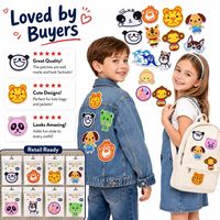Patch Bordir Hewan Lucu Bordir Besar Beruang Panda Monyet Anjing Harimau Kanguru Babi Kumbang Kawaii untuk Disetrika atau Dijahit