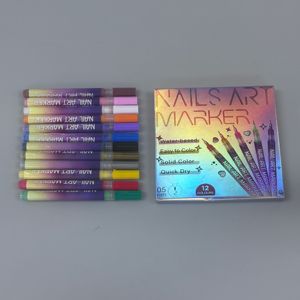 Stylo à vernis à ongles Odm 12 couleurs DIY 0,5 mm, séchage rapide 3D, décoration d'art des ongles, marqueurs acryliques à base d'eau pour enfants - Product Image 5
