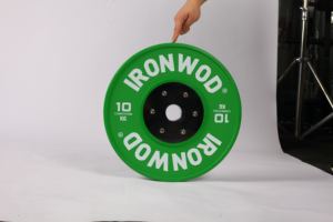 Juego de placas de parachoques de competición 5kg Placas-25kg de peso de goma codificadas por colores de alta densidad para entrenamiento de CrossFit de elevación olímpica - Product Image 5