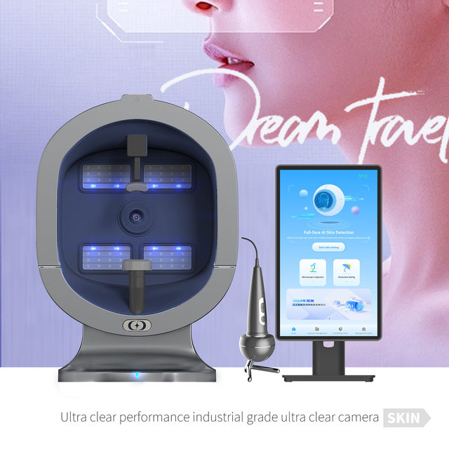 Cloud Storage Skin & Scalp Analyzer System 3D Simulated Slice Facial Scanner Dermatologist Professional Skin Inspection Device
