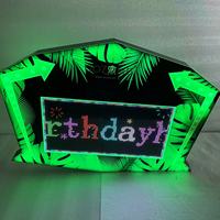Letrero LED Acrílico Personalizado Ecológico, Tablero de Mensajes Programable, Letrero Digital para Discoteca, Servicio de Botellas VIP, Bar, Fiesta de Cumpleaños