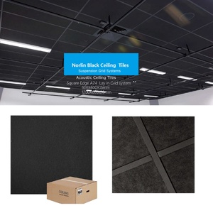 Classe A resistente ao fogo Tetos Fábrica Chinesa 600x600 Fireproof Home Theater Studio Soundproof Espuma Acústica Rock Wool <span class=keywords><strong>Noise</strong></span> - Product Image 5