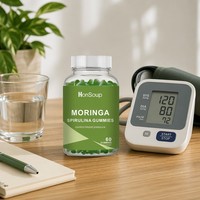Gummies Premium à base de pectine, Moringa et Spiruline, pour la santé cardiaque et le soutien immunitaire (OEM/ODM)